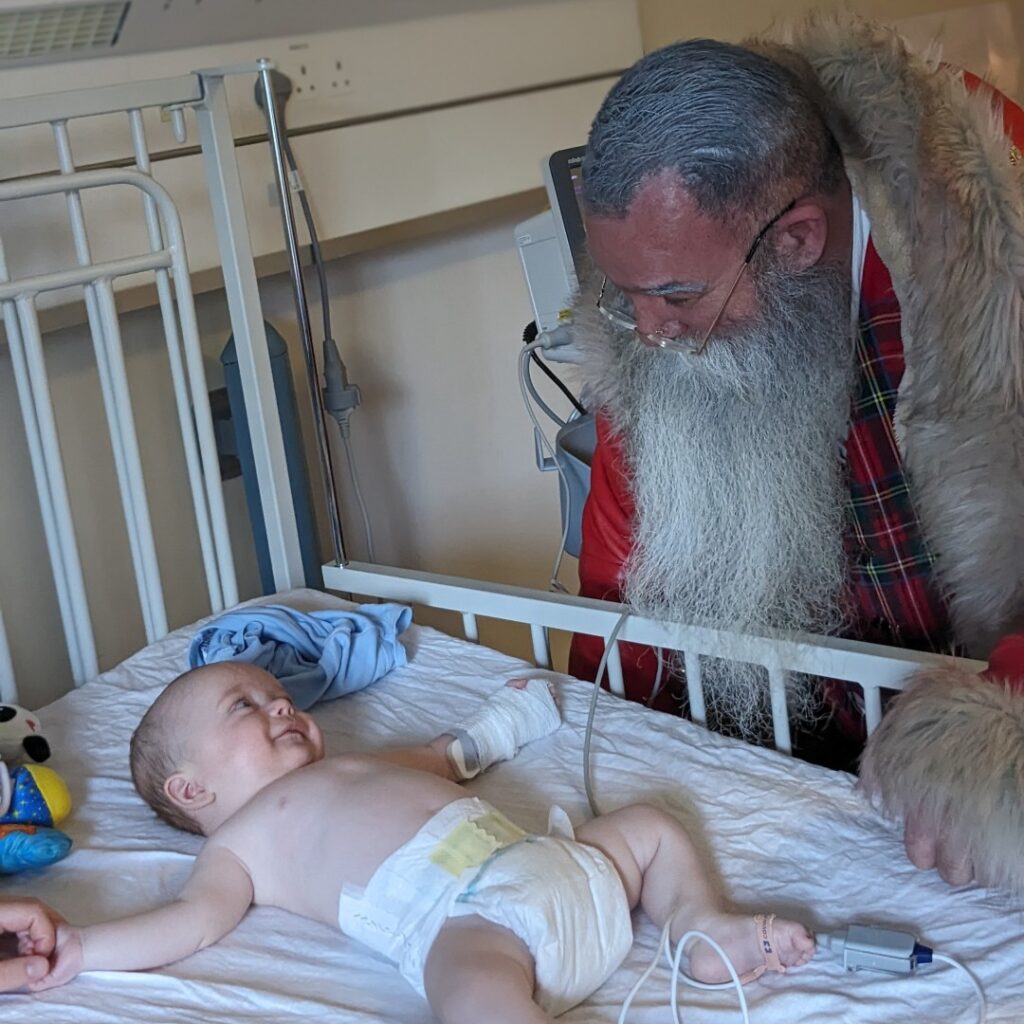Santa at NHS Ayrshire & Arran Children's Ward