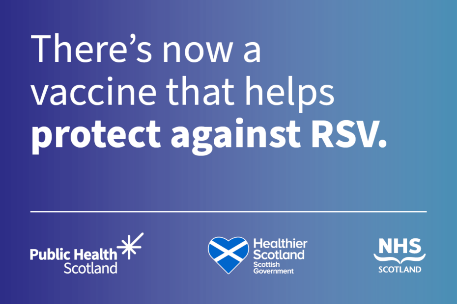 Image with words saying 'There's now a vaccine that helps protect against RSV'