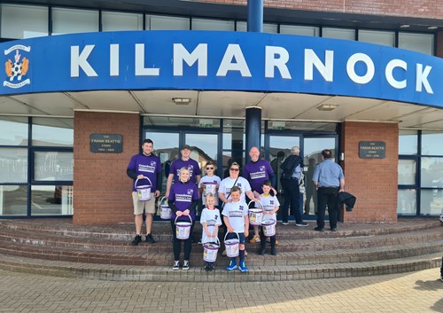  Crosshouse Children's Fund fundraisers at Rugby Park home of Kilmarnock FC